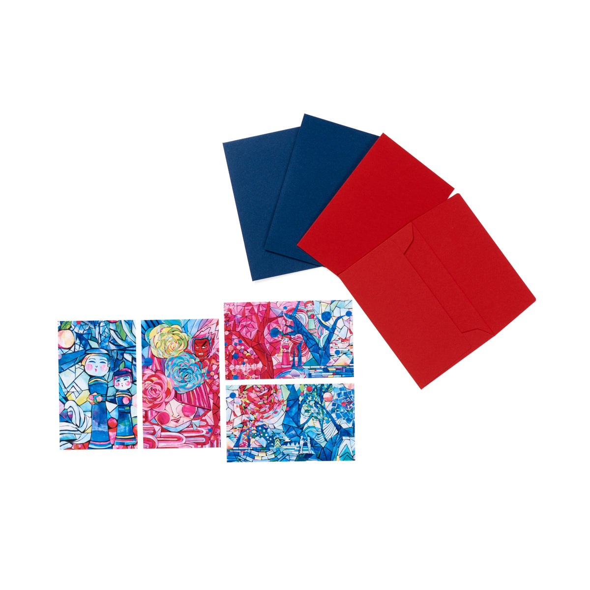 「青の森 へ」ミニカード&ミニ封筒セット