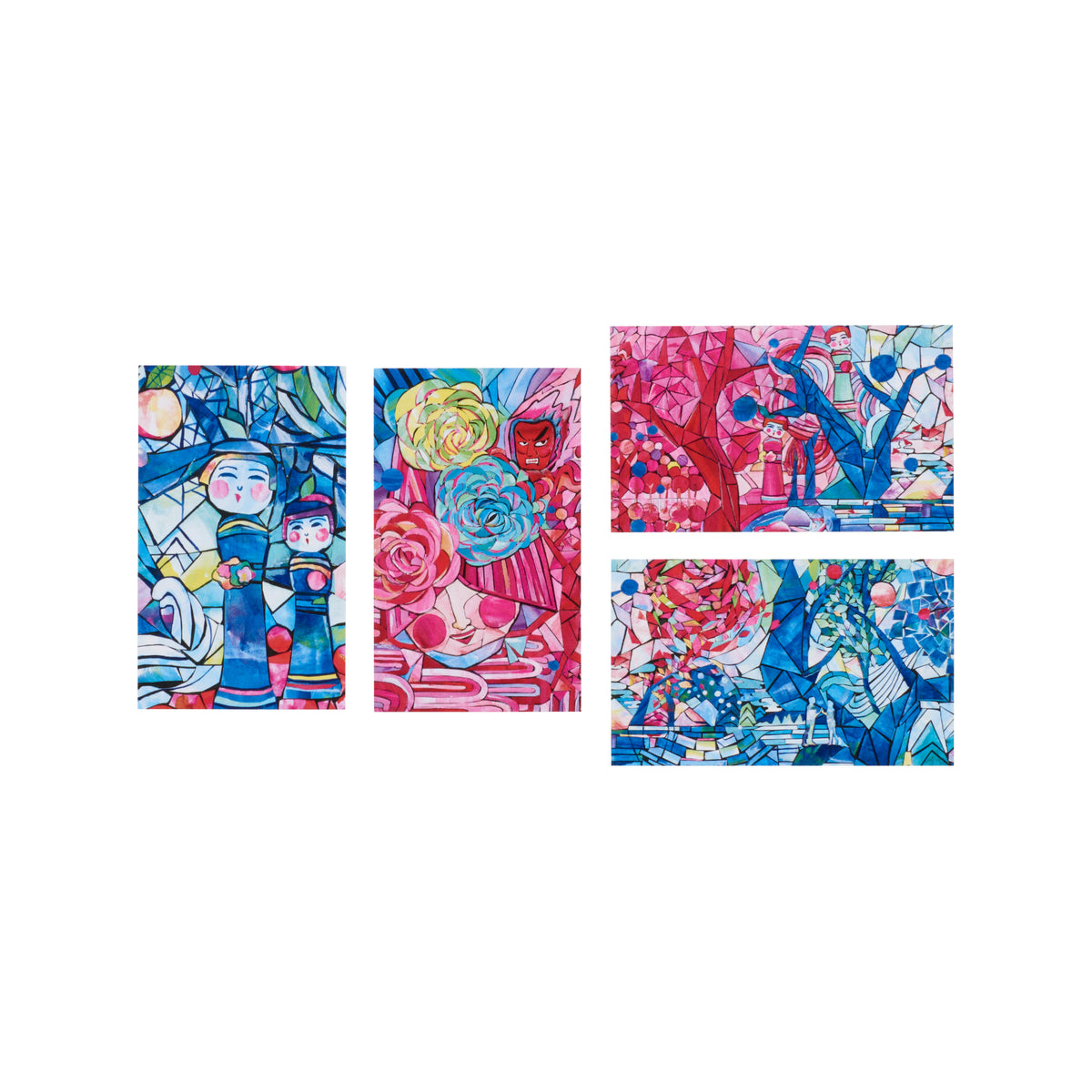 「青の森 へ」ミニカード&ミニ封筒セット