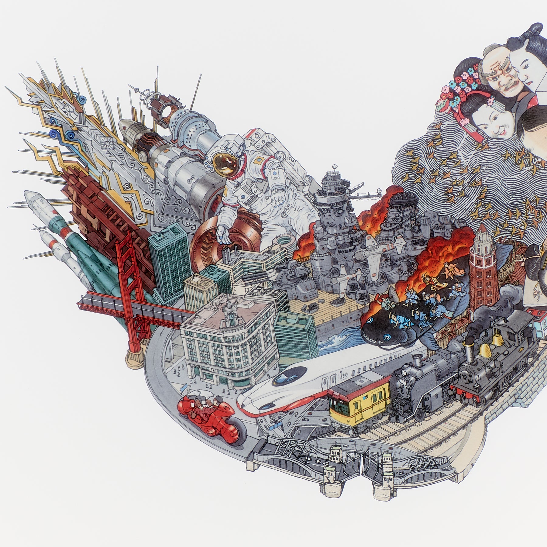 【限定250部／エディションナンバー&サイン入り】大友克洋「Procession Spin」高精細ジークレー版画